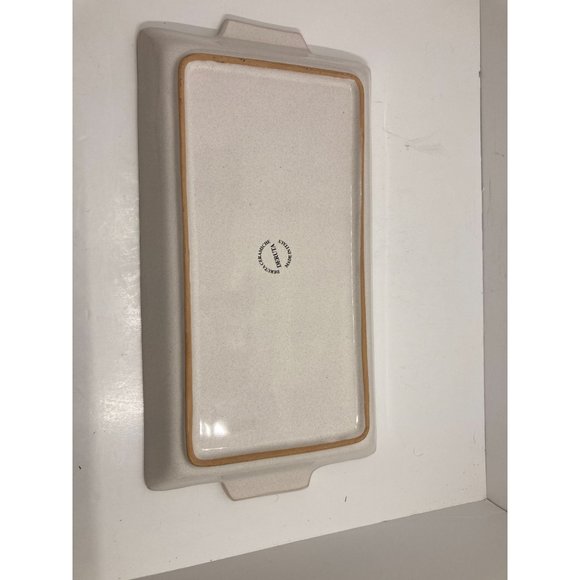 Deruta Ceramiche Italy hand Painted handle serving tray dragon - Picture 6 of 6